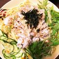 ♡mio1216♡'s cooksnap of when they made 冷やし豚しゃぶと水菜の冷製パスタ.