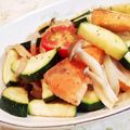 fu♪♪'s cooksnap of when they made 簡単♪【タラとズッキーニのポン酢ソテー】.