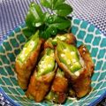 辰夫女子's cooksnap of when they made 豚バラさくさく！オクラ巻き☆.