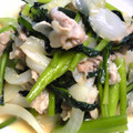 ★ちゅんママ☆'s cooksnap of when they made お肉と小松菜のマヨめんつゆ炒め♪.