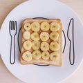 ほろぴ's cooksnap of when they made 新感覚＊塩ハニーPBバナナトースト.