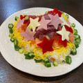 エリコフ's cooksnap of when they made 星がきらめくハートの七夕ちらし寿司.