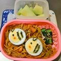 夕湖★'s cooksnap of when they made キャラ弁 ゆで卵でハチさんの春弁当♡.