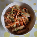 紅茶とチーズケーキ's cooksnap of when they made ★さつま揚ピーマン人参のオイマヨ炒め～★.