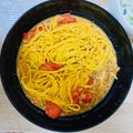 meechan_y's cooksnap of when they made 〇トマト●なっとう○クリーム●パスタ〇.