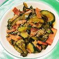 tomokoronk's cooksnap of when they made きゅうりとベーコンのきんぴら風.