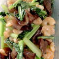 知＊華's cooksnap of when they made エビと小松菜と生キクラゲの中華炒め.