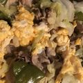 Parizot's cooksnap of when they made 豚キャベほろほろ卵でウマ味噌風味♡.