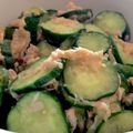 yukkey1013's cooksnap of when they made キュウリのピリ辛ツナ和え.
