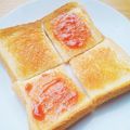 yuu‪☺︎‬'s cooksnap of when they made 食パン☆苺ジャムマーガリン.