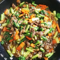 ぽんﾁｬﾝ☆'s cooksnap of when they made 牛と小松菜の炒めもの.