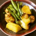 ＊実月＊'s cooksnap of when they made 小さいじゃが芋と鶏肉の皮付き甘辛揚げ煮.