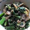 Bsnow's cooksnap of when they made 大根葉のにんにくごまマヨ醤油.