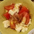 min☆___'s cooksnap of when they made 豆腐とトマトのめんつゆ鰹節サラダ.
