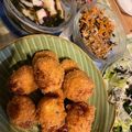 hikajiri's cooksnap of when they made 混ぜるだけ 簡単チーズ入りライスコロッケ.