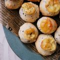 cmama098's cooksnap of when they made 簡単★白玉粉で黒ごま入りもちもちパン.