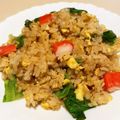 クックQPU4ZJ☆'s cooksnap of when they made カニカマとレタスのチャーハン.