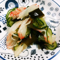 とめちゃん。's cooksnap of when they made 簡単♡カニカマとワカメとキュウリの酢の物.