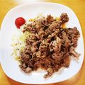 き～たん's cooksnap of when they made 豚肉☆大葉にんにく醤油マスタードソース.