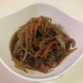 papikun's cooksnap of when they made ちくわ入り切り干し大根の煮物.