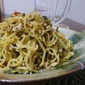 ダイナマイト漆黒's cooksnap of when they made 挽肉と高菜の醤油焼きそば.