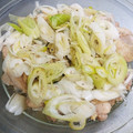 あたりめっこ's cooksnap of when they made 鶏むね肉と長ネギだけ！レンジ３分酒蒸し.