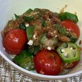 *nana*'s cooksnap of when they made オクラとミニトマトの梅入りサラダ.