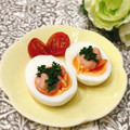 Satoco❋'s cooksnap of when they made 茹で卵の明太子（たらこ）マヨソースがけ.