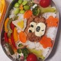 eiyoushi's cooksnap of when they made キャラ弁＊くまちゃん＊ハンバーグ.