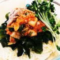 naki1227's cooksnap of when they made 夏バテ防止①簡単キムチツナ納豆そうめん.