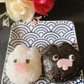 ゆうあやまま☆'s cooksnap of when they made ウーとワー☆キャラ弁おにぎり.
