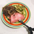 島猫。's cooksnap of when they made マシュマロのハム巻き☆.