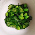 なお_1222's cooksnap of when they made 超簡単！きゅうりと枝豆の麺つゆ和え.