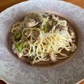 クックO3T7LN☆'s cooksnap of when they made 簡単♡ツナ・エリンギ・水菜の和風パスタ.