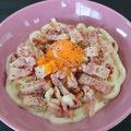 プニのふ04's cooksnap of when they made レンチンで鍋いらず！カルボナーラ風うどん.