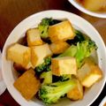 すぎすぎばぁ's cooksnap of when they made 厚揚げとブロッコリーのオイスター炒め☆.