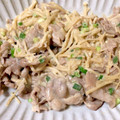 cherry111☆'s cooksnap of when they made 豚こまとえのきのマヨぽん炒め.