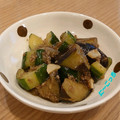 に～こっち's cooksnap of when they made おばけきゅうりと茄子のそぼろ炒め.