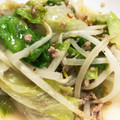 niemay's cooksnap of when they made ☆レタスともやしの肉味噌炒め☆.
