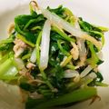 ☆マカロンmama☆'s cooksnap of when they made ツナ小松菜豆苗もやしの和え物.