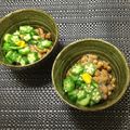 おはなすき's cooksnap of when they made メカブ昆布入りオクラ納豆★☆.