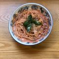 masa0508's cooksnap of when they made トマトとクリームチーズの簡単冷製パスタ.