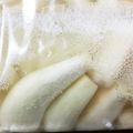 momo634's cooksnap of when they made 乳酸らっきょ！本漬けまでの下漬け.