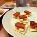 たまごママ's cooksnap of when they made カラスミとクリームチーズのカナッペ.