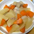 しゅんのま's cooksnap of when they made 鶏皮と大根と人参の煮付け.