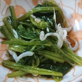 ゆかいなゆったん's cooksnap of when they made ほうれん草としらすの三杯酢和え.