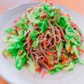 ☆３匹の子ぶた☆'s cooksnap of when they made 桜海老とキャベツのペペロン蕎麦.