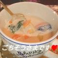 もりあん農園's cooksnap of when they made 秋のコンソメ豆乳味噌スープ.