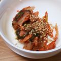 あさころり's cooksnap of when they made 乗せるだけなのに激ウマキムチ冷奴！.