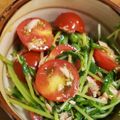 ★ゆりこじ★'s cooksnap of when they made 豆苗とトマトとツナのサラダ.